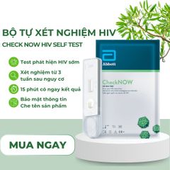 Bộ Test H.I.V CheckNOW - Tự Kiểm Tra H.I.V tại Nhà, Kết Quả Chính Xác từ Ngày Thứ 21 - Giải Pháp Sức Khỏe Tiện Lợi