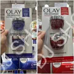 Kem Dưỡng Ẩm Ban Đêm Olay Pro Advanced Retinol Complex - Bộ 2 Hộp 1.7 fl oz, Chống Lão Hóa, Dưỡng Ẩm Sâu, Làm Sáng Da