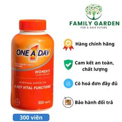 Vitamin Tổng Hợp One A Day Dành Cho Phụ Nữ Dưới 50 Tuổi - 300 Viên - Hỗ Trợ Cung Cấp Vitamin & Khoáng Chất Thiết Yếu
