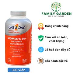 Vitamin Tổng Hợp One A Day Cho Phụ Nữ Trên 50 Tuổi - 300 Viên Hỗ Trợ Sức Khỏe Tim Mạch, Xương, Chống Oxy Hóa