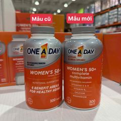 Vitamin Tổng Hợp One A Day Cho Phụ Nữ Trên 50 Tuổi - 300 Viên Hỗ Trợ Sức Khỏe Tim Mạch, Xương, Chống Oxy Hóa