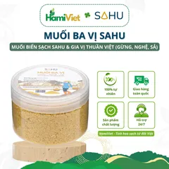 Muối Ba Vị Sahu - Gia Vị Nấu Ăn Từ 100% Muối Biển Tự Nhiên, Không Hóa Chất, Hương Vị Nguyên Chất Cho Bữa Ăn Thêm Phong Phú