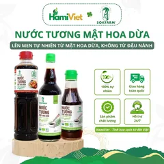 Nước Tương Mật Hoa Dừa Organic Sokfarm - Không Đậu Nành, Ít Muối, Tự Nhiên, Nước Chấm Thích Hợp Mọi Lứa Tuổi, Sức Khỏe Hàng Đầu