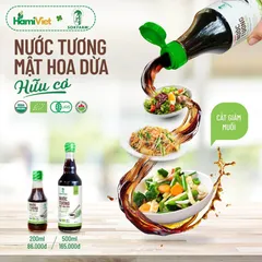 Nước Tương Mật Hoa Dừa Organic Sokfarm - Không Đậu Nành, Ít Muối, Tự Nhiên, Nước Chấm Thích Hợp Mọi Lứa Tuổi, Sức Khỏe Hàng Đầu