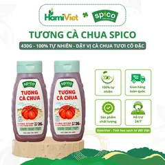 Tương cà chua Spico 430g (Brix 26) - Tương chấm đậm vị tự nhiên, không hóa chất, thích hợp cho món nướng và sốt spaghetti