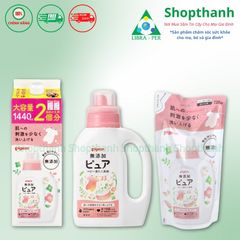 Nước Giặt Quần Áo Cho Bé Pi gon Nhật Bản - An Toàn Dịu Nhẹ, Không Gây Kích Ứng, 800ml - Lựa Chọn An Tâm Cho Trẻ Sơ Sinh