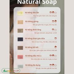 Xà Bông Tự Nhiên Noom 100g - Cân Bằng Hệ Vi Sinh Làm Sạch Da Tóc, Phân Hủy Nhanh, An Toàn Môi Trường