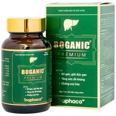 Viên uống bổ gan Boganic Premium Traphaco - Giải độc gan, hỗ trợ chức năng gan, chất chống oxy hóa mạnh mẽ, 30 viên Việt Nam