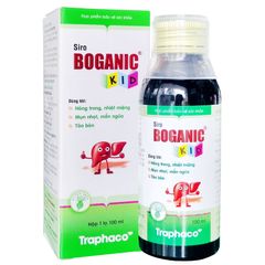 Siro Boganic Kid 100ml - Hỗ trợ sức khỏe trẻ em, giảm mụn nhọt, mẩn ngứa và táo bón, tăng cường sức đề kháng tự nhiên
