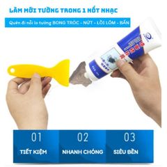 Keo Vá Tường Chống Nứt 250g - Giải Quyết Nhanh Vết Nứt, Ố Vàng, Dễ Sử Dụng Cho Tường Ẩm Ướt, Khả Năng Chống Thấm Tốt