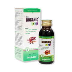 Siro Boganic Kid 100ml - Hỗ trợ sức khỏe trẻ em, giảm mụn nhọt, mẩn ngứa và táo bón, tăng cường sức đề kháng tự nhiên