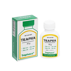 Bột Khử Mùi Trapha 30g - Giải Pháp Khử Mùi Hôi Nách Hôi Chân, Giữ Da Khô Thoáng, Hương Thơm Dịu Nhẹ, Thoải Mái Suốt Ngày