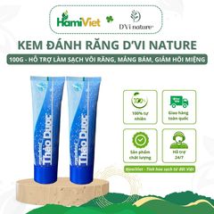 Kem đánh răng D'Vi Nature - Thảo Dược Làm Sạch Vôi Răng, Ngăn Ngừa Sâu Răng, Giảm Hôi Miệng, Răng Ê Buốt 100g