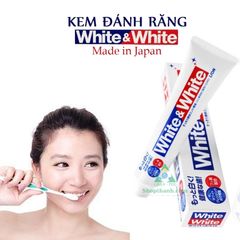 Kem Đánh Răng White & White Lion 150g - Sản Phẩm Nội Địa Nhật Bản An Toàn, Giúp Sạch Răng, Thơm Miệng Lâu Dài, Dành Cho Cả Gia Đình