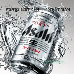 Bia Asahi Super Dry Nội Địa Nhật - Hương Vị Siêu Khô Thanh Mát, Sảng Khoái, Bia Cao Cấp Nhập Khẩu Chính Ngạch Nhật Bản