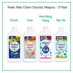 Nước Rửa Chén Lion Charmy Magica Nhật Bản - Tẩy Dầu Mỡ Siêu Tốc, Khử Mùi Dịu Nhẹ Da Tay, Giải Pháp Rửa Bát Hiệu Quả