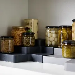 Kệ đựng gia vị tiện lợi Joseph Joseph 85146 - Thiết kế thông minh nhiều tầng màu xám, thích hợp cho nhà bếp hiện đại