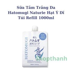 Sữa Tắm Hatomugi Naturie 800ml - Chiết Xuất Hạt Ý Dĩ Nhật Bản, Dưỡng Trắng và Cấp Ẩm Cho Da Mịn Màng, Phù Hợp Mọi Loại Da
