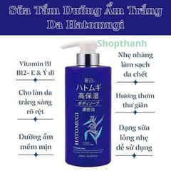 Sữa Tắm Dưỡng Ẩm Trắng Da Nhật Bản Hatomugi 600ml