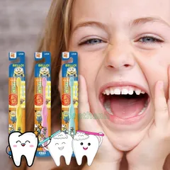 Bàn Chải Đánh Răng Lion Hình Minion Cho Trẻ 6-12 Tuổi - An Toàn, Ngộ Nghĩnh, Tiêu Chuẩn Nhật Bản