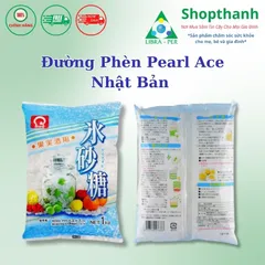 Đường Phèn Trắng Pearl Ace Nhật Bản 1kg - Ngọt Thanh Tự Nhiên, Dễ Sử Dụng, An Toàn Cho Gia Đình, Phù Hợp Nấu Ăn Và Pha Chế