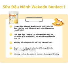 Sữa Wakodo Bonlact i Nhật Bản 330g - Sữa Đậu Nành Dễ Hấp Thu, Không Lactose Dành cho Trẻ Sơ Sinh và Trẻ Nhỏ