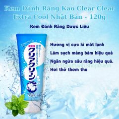 Kem Đánh Răng KAO Nhật Bản - Công Thức Dịu Nhẹ, Làm Sạch Răng, Ngăn Mảng Bám và Hỗ Trợ Hơi Thở Thơm Mát cho Gia Đình