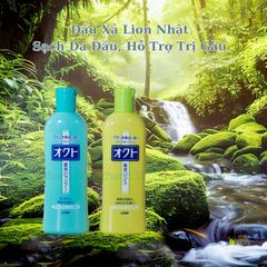 Dầu Gội Xả Lion Okuto 320ml Nhật Bản - Giải Quyết Gàu, Ngứa Da Đầu, Không Khô Tóc, Dành Cho Da Nhạy Cảm
