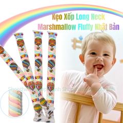 Kẹo Xốp Long Neck Marshmallow Fluffy Xoắn Dài, Kẹo Xốp Cầu Vồng Đến Từ Nhật Bản {Shopthanh Kho Tã Nhật}