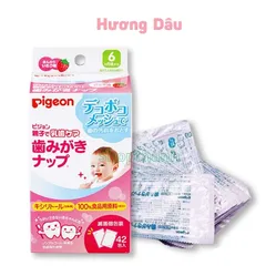 Giấy Lau Răng Pigeon Nhật Bản 42 Tờ - Giải Pháp Vệ Sinh Răng Miệng An Toàn Cho Bé, Ngừa Sâu Răng Hiệu Quả