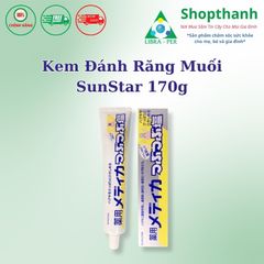 Kem Đánh Răng Muối Sunstar Nhật Bản 170g - Ngừa Hôi Miệng, Chống Viêm Lợi, Làm Sạch Sâu, Hơi Thở Thoáng Mát, An Toàn Cho Gia Đình
