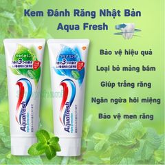 Kem đánh răng Aquafresh Trip Protection Nhật Bản. Kem Đánh Răng Làm Sạch, Trắng Răng Hiệu Quả {Shop Thanh}