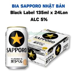 Bia Sapporo Black Label 330ml - Bia Lager Đen Nhật Bản Hương Vị Đậm Đà, Thích Hợp Cho Mọi Bữa Tiệc