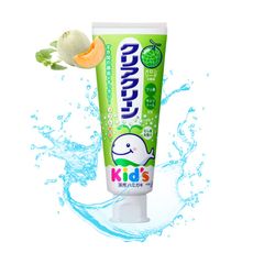 Kem Đánh Răng Trẻ Em Kids Kao Nhật Bản 70g - Vị Nho, Dưa Lưới, Dâu - An Toàn, Nuốt Được, Giúp Bé Tập Chải Răng