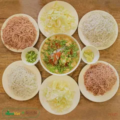 Bún Huyết Rồng Noom - Tươi ngon từ gạo lứt huyết rồng 50%, Hữu cơ, Không chất bảo quản - Thực phẩm ăn dặm, ăn kiêng, ăn chay