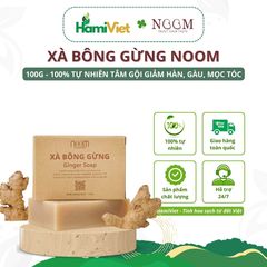 Xà Bông Gừng Noom 100g - Dưỡng Da, Gàu, Hỗ Trợ Giảm Hàn Từ Thiên Nhiên, Xà Phòng Tắm Hữu Cơ Việt Nam