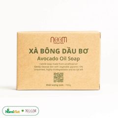 Xà Bông Bơ Noom 100g - Sáng Da, Giảm Thâm, Ngừa Lão Hóa, Dưỡng Ẩm Tự Nhiên, Lành Tính, Chiết Xuất Từ Bơ 100% Thiên Nhiên