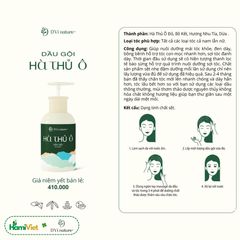 Dầu Gội Hà Thủ Ô D'Vi Nature - Nuôi Dưỡng Tóc Bóng Mượt, Đàn Hồi, Giúp Làm Sạch Tóc và Loại Bỏ Gàu - 320ml