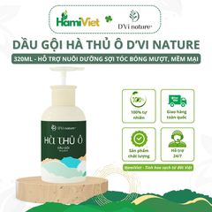 Dầu Gội Hà Thủ Ô D'Vi Nature - Nuôi Dưỡng Tóc Bóng Mượt, Đàn Hồi, Giúp Làm Sạch Tóc và Loại Bỏ Gàu - 320ml