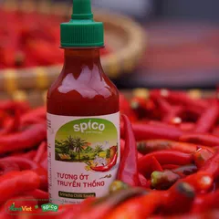Tương Ớt Truyền Thống Spico Vị Ngọt Sriracha - Giảm Mặn, Giàu Chất Xơ, Ít Calo, An Toàn, Tự Nhiên, 290g, Thích Hợp Món Nướng, Chiên, Rán