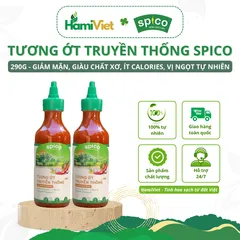 Tương Ớt Truyền Thống Spico Vị Ngọt Sriracha - Giảm Mặn, Giàu Chất Xơ, Ít Calo, An Toàn, Tự Nhiên, 290g, Thích Hợp Món Nướng, Chiên, Rán