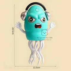 Đồ Chơi Bạch Tuộc Nhảy Múa Phun Khói - Thông Minh Tự Tránh Vật Cản, Có Đèn Nhạc, Sạc Pin USB Cho Bé Vui Chơi Thoải Mái