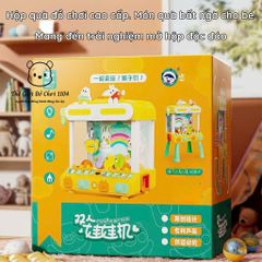 Máy Gắp Thú Mini Rabit 2 Người Chơi - Đèn LED và Âm Thanh Vui Nhộn, Trò Chơi Giải Trí Cho Trẻ Em Từ 3 Tuổi