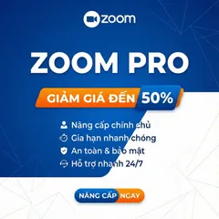 Voucher Nâng Cấp Zoom Pro chính chủ 06 Tháng - Giải Pháp Họp Trực Tuyến Chuyên Nghiệp, Tổ Chức Cuộc Họp Không Giới Hạn Thời Gian