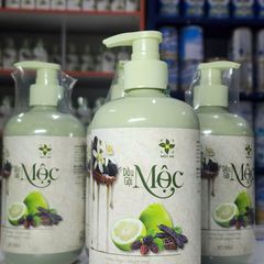 [MUA 1 TẶNG 1] Dầu Gội MỘC Thiên Nhiên 500ML - Chăm Sóc Tóc Suôn Mượt, Hỗ Trợ Mọc Tóc - Chiết Xuất Bưởi, Bồ Kết, Hương Nhu, Dâu Tằm