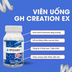 Viên uống hỗ trợ tăng chiều cao GH Creation EX (270 viên) - Sản phẩm chính hãng Nhật Bản cho trẻ em và thanh thiếu niên phát triển chiều cao hiệu quả