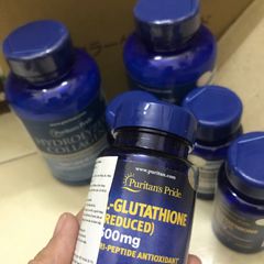 Viên uống Puritan's Pride Premium L-Glutathione 500mg - Bổ sung sức khỏe và làm sáng da, hỗ trợ chống oxy hóa (30 viên) chính hãng