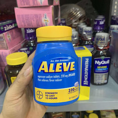 Giảm Đau Hạ Sốt Aleve 220mg - Hỗ Trợ Giảm Đau Hiệu Quả, 320 Viên, Thực Phẩm Chức Năng Từ Mỹ, An Toàn và Nhanh Chóng