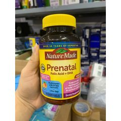 Vitamin tổng hợp bầu Nature Made Prenatal Folic Acid - Bổ sung vitamin và khoáng chất thiết yếu cho mẹ bầu và thai nhi khỏe mạnh
