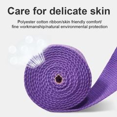 Dây Tập Yoga Cotton 1,8m x 3,8cm - Hỗ Trợ Động Tác Khó, Tăng Độ Dẻo Uốn, 8 Màu Sắc Đẹp, Chắc Chắn và Tiện Lợi